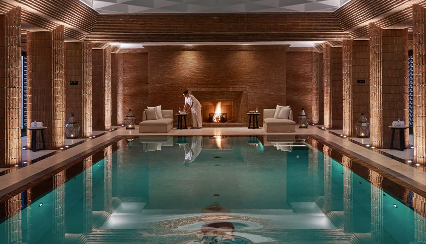 The spa at the newly opened Mandarin Oriental Marrakech
