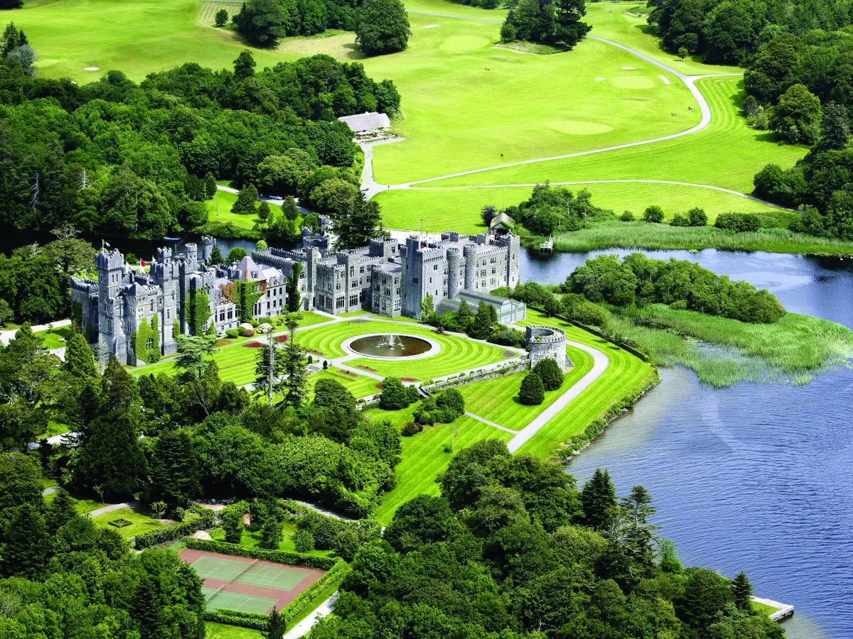 Ashford Castle is set on 350 acres of the picturesque shores of Lough Corrib in County Mayo, Ireland.