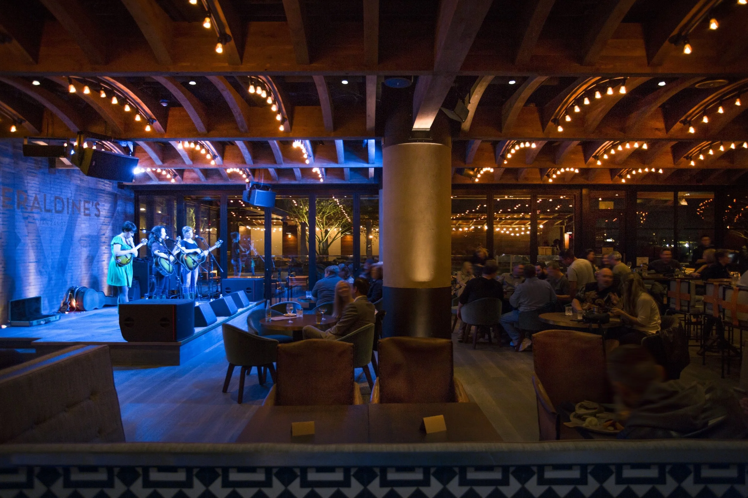 Providing ambient music, and even live performances, can contribute to creating a strong brand image.