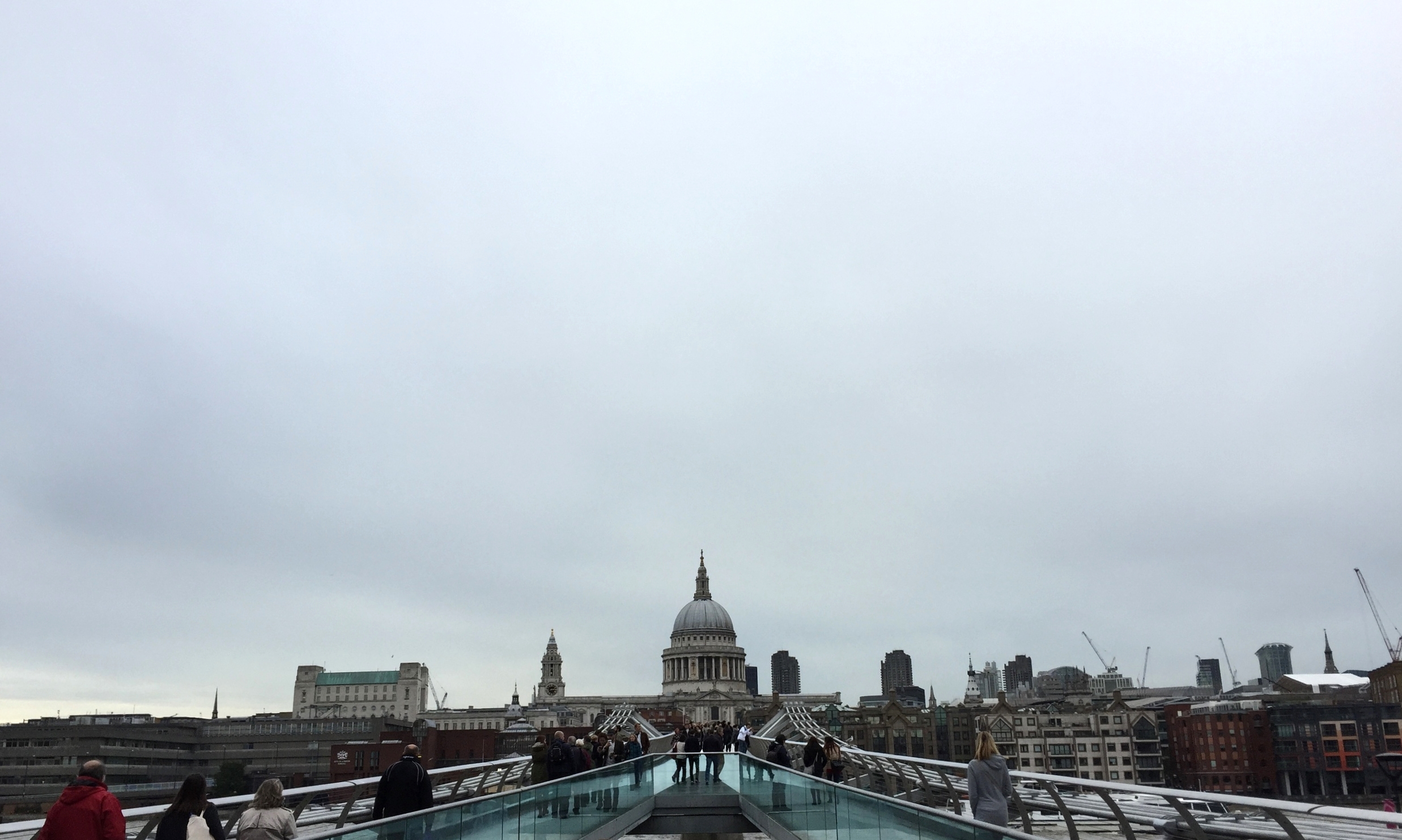 From the other side of the Millennium Bridge.