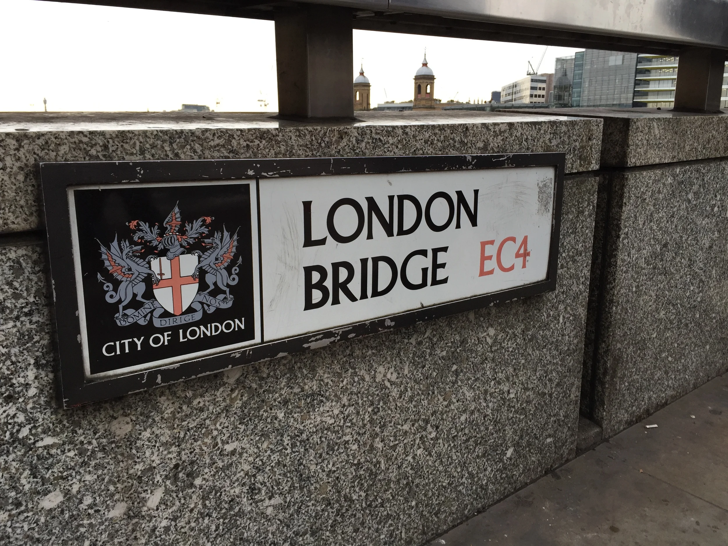 The London Bridge, which was not actually falling down.