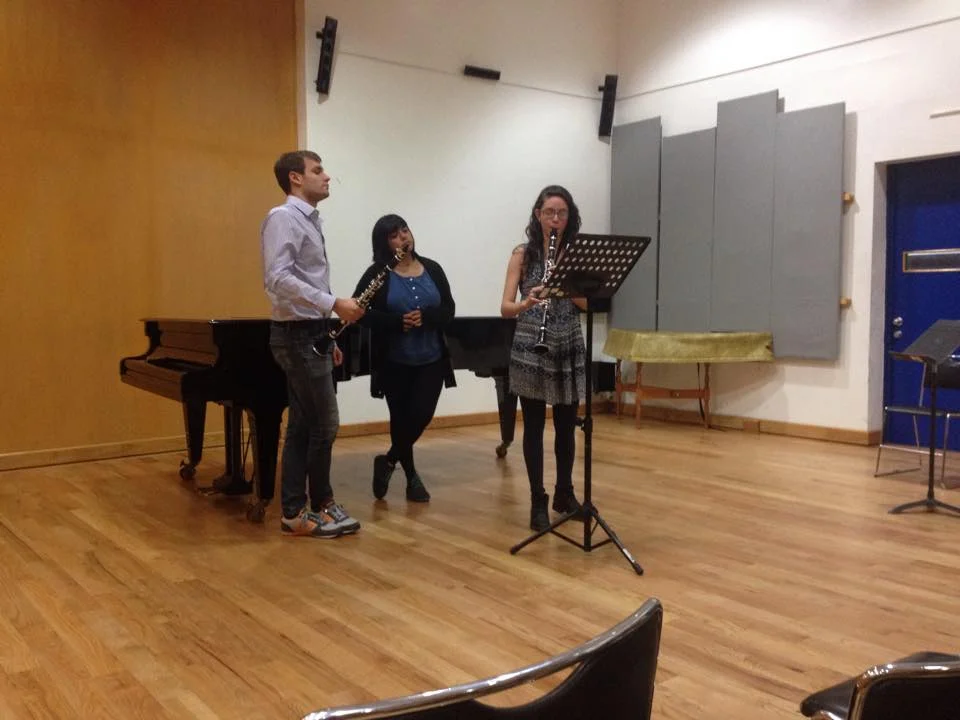 Teaching a masterclass at the Esceula Nacional de Musica in Mexico City.