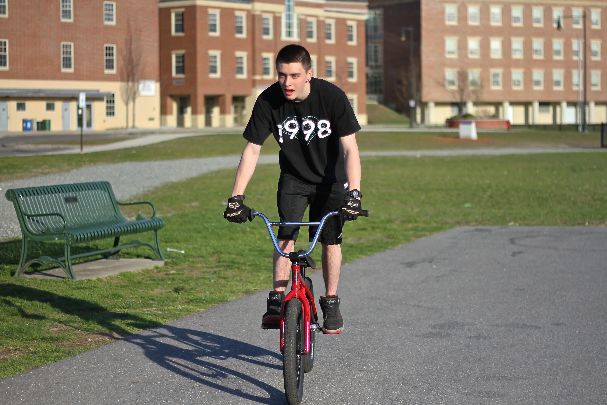 "What do you enjoy most about biking?" "Learning new tricks and just going to different places and meeting new people." I will be focusing on a new question this week. 