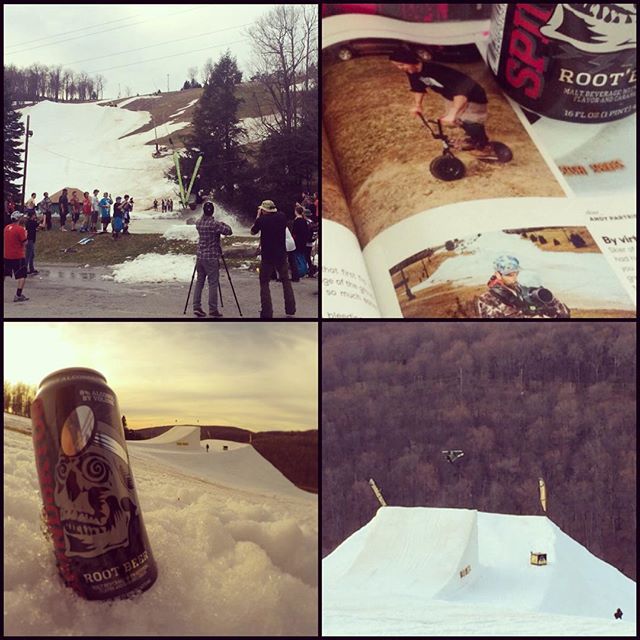 #tbt to hanging out with friends of the family @goodcompanyski during a private park shoot at @ride7springs Check out the current issue of @freeskiermagazine for an awesome read! Photo of the man himself Tom Wallisch aboard USS #Spindoktor by @nateab