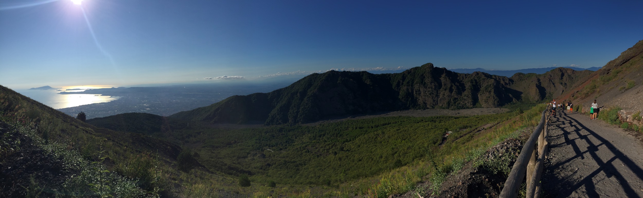 View from the top of Vesuvius