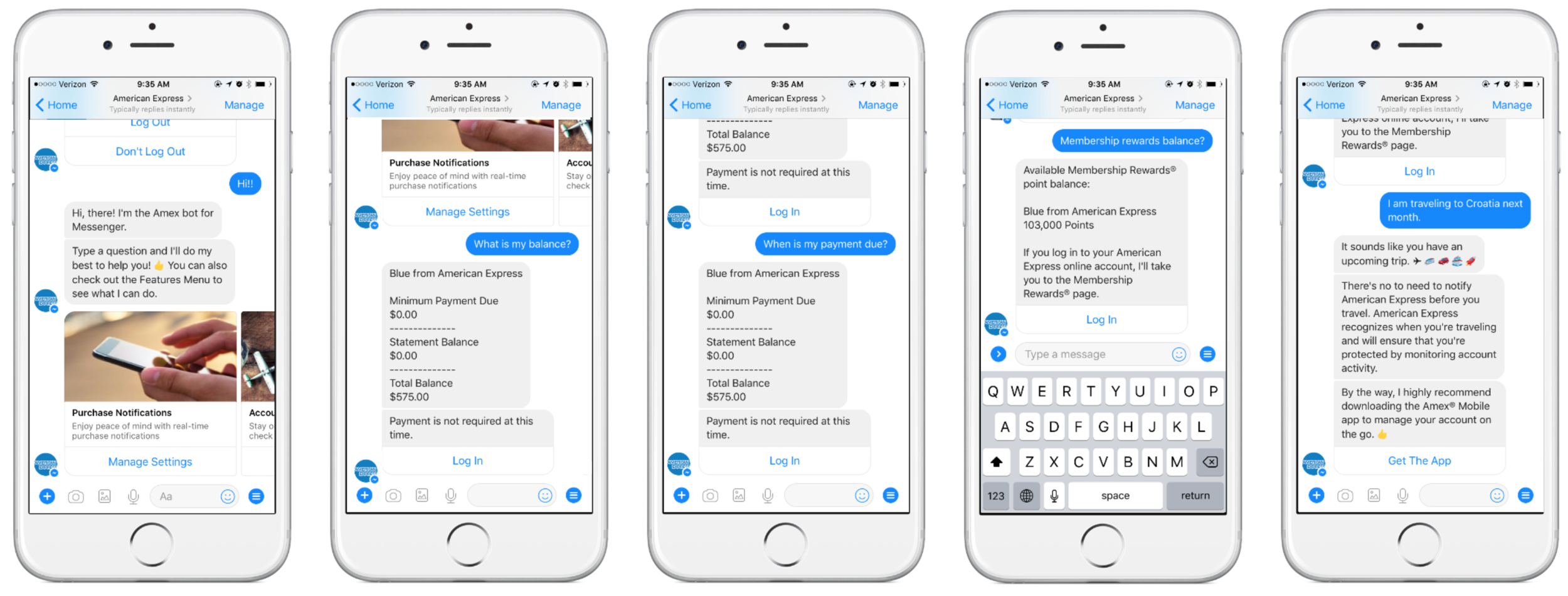 Self service journey - Facebook messenger bot