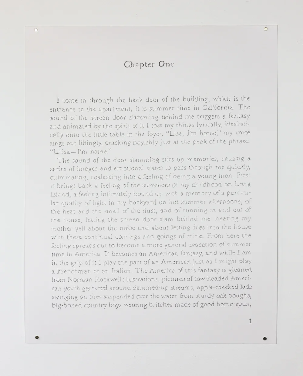 Chapter One: Sorel in Love