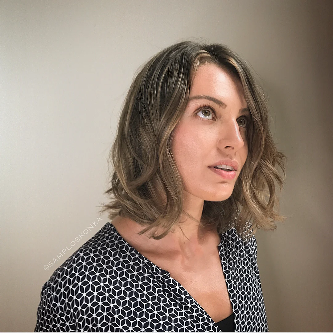 From bright blonde to this shade for fall. 🍁🍂 Hair by Hair Loft Color Director Samantha Ploskonka at Hair Loft West Loop