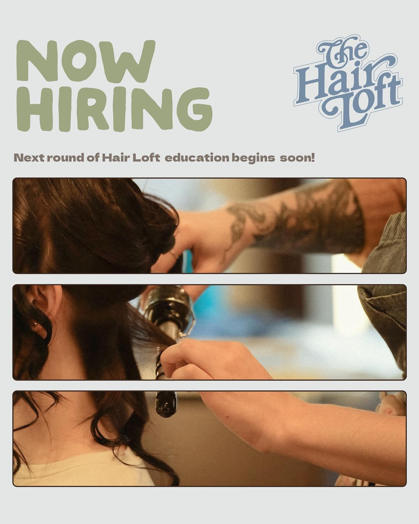 Calling all devoting hair stylists! ✌🏽Our next round of our in-house education is starting soon. This is our program to take excited new stylists and train them to deliver a top tier salon experience and have a healthy, creative career. 👉🏽 Join us