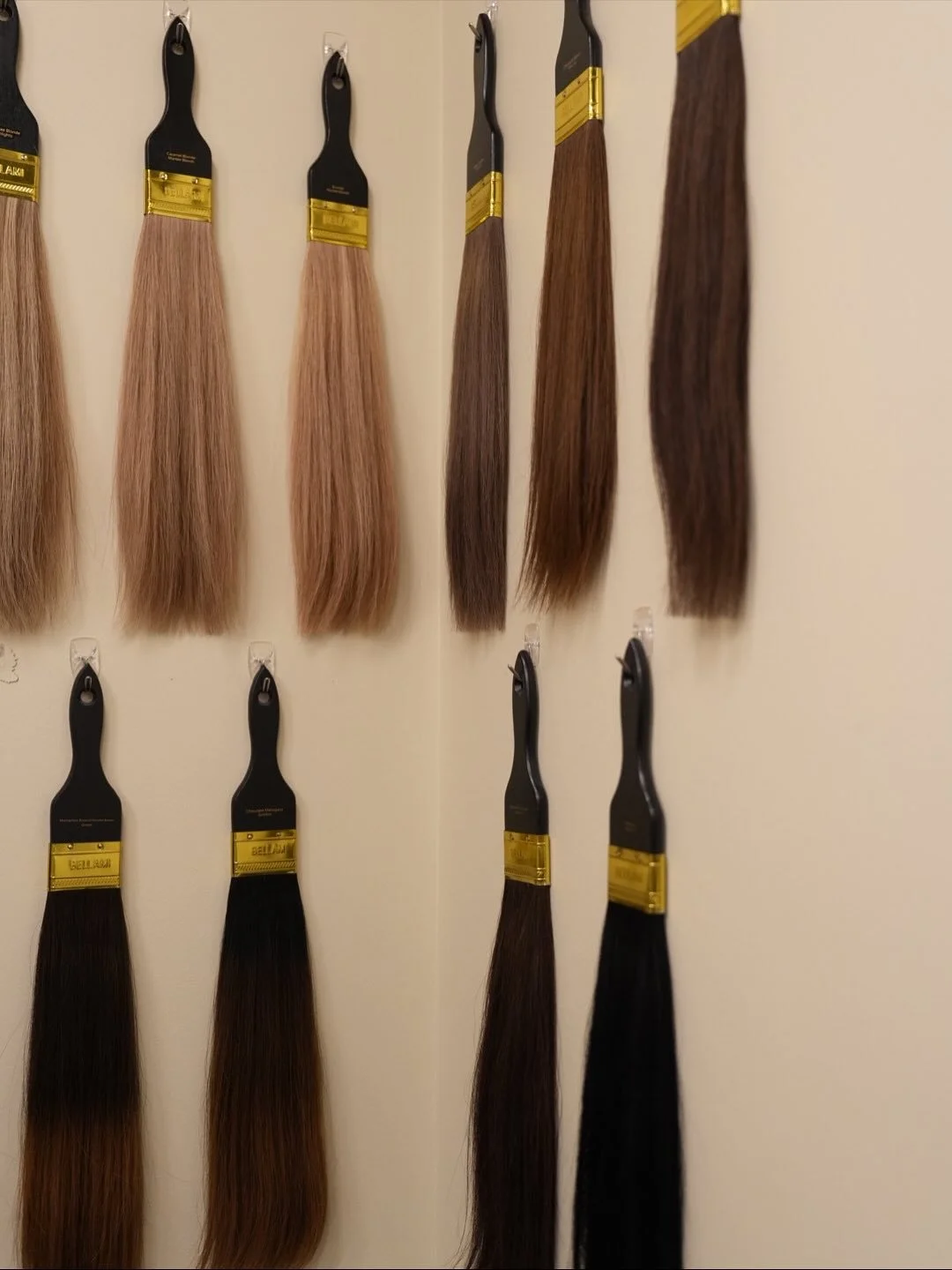 A little update in-salon showcasing some of the colors we can use from @bellamihairpro. If you&rsquo;re interested in extensions you can reserve a Bellami Style Profile and your stylist will walk through different types to best suit your hair type an