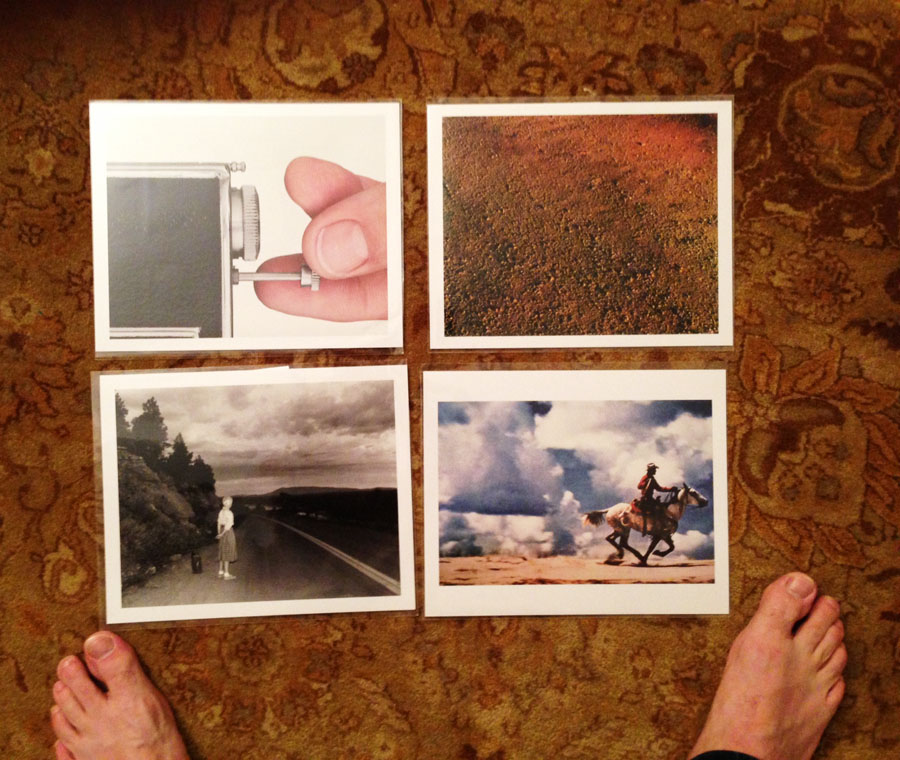 Which One of These Prints is Upside Down? © Some Photographer (with Humble's co-founder Jon Feinstein's feet)