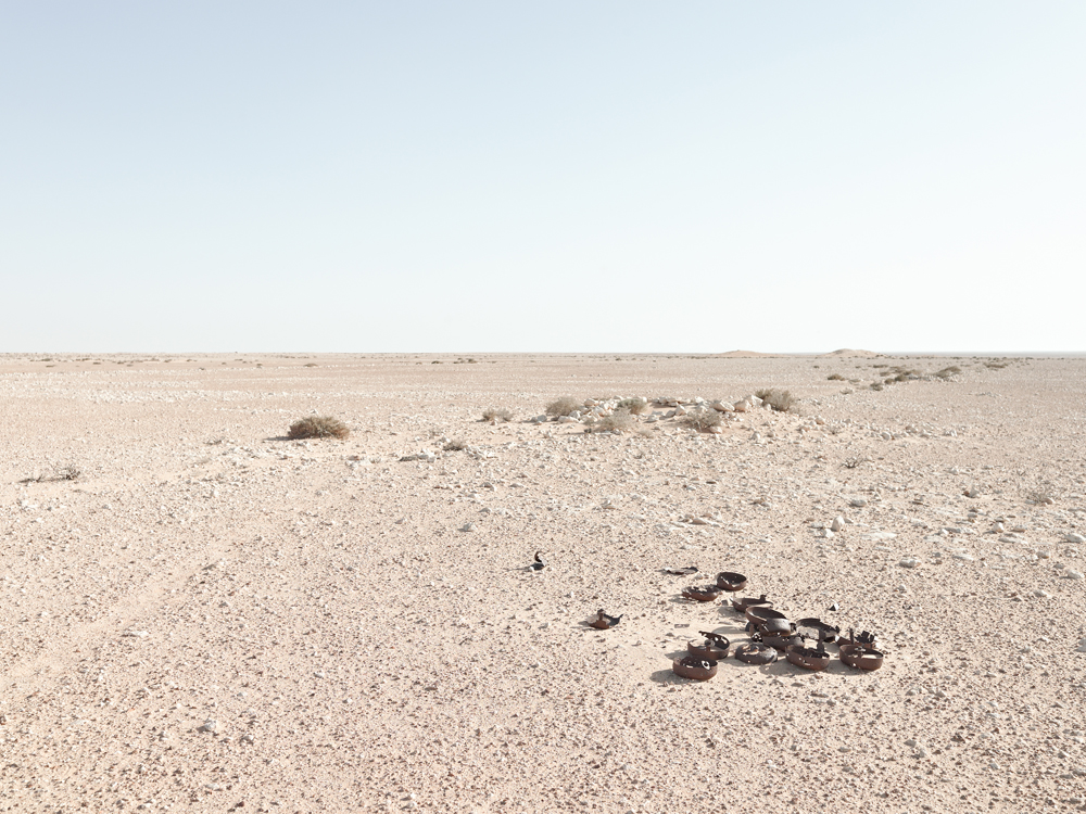 Line of Defensive Positions in Minefield, Bir Hacheim Battlefield, Libya