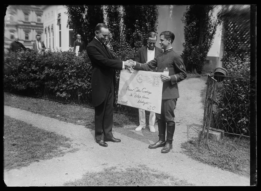 Birthday Greetings from 20,000 Mass Citizens - Harris and Ewing 1955