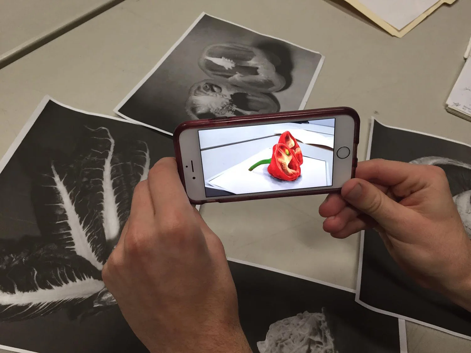 Augmenting Edward Weston during an early RIFFS session.&nbsp;