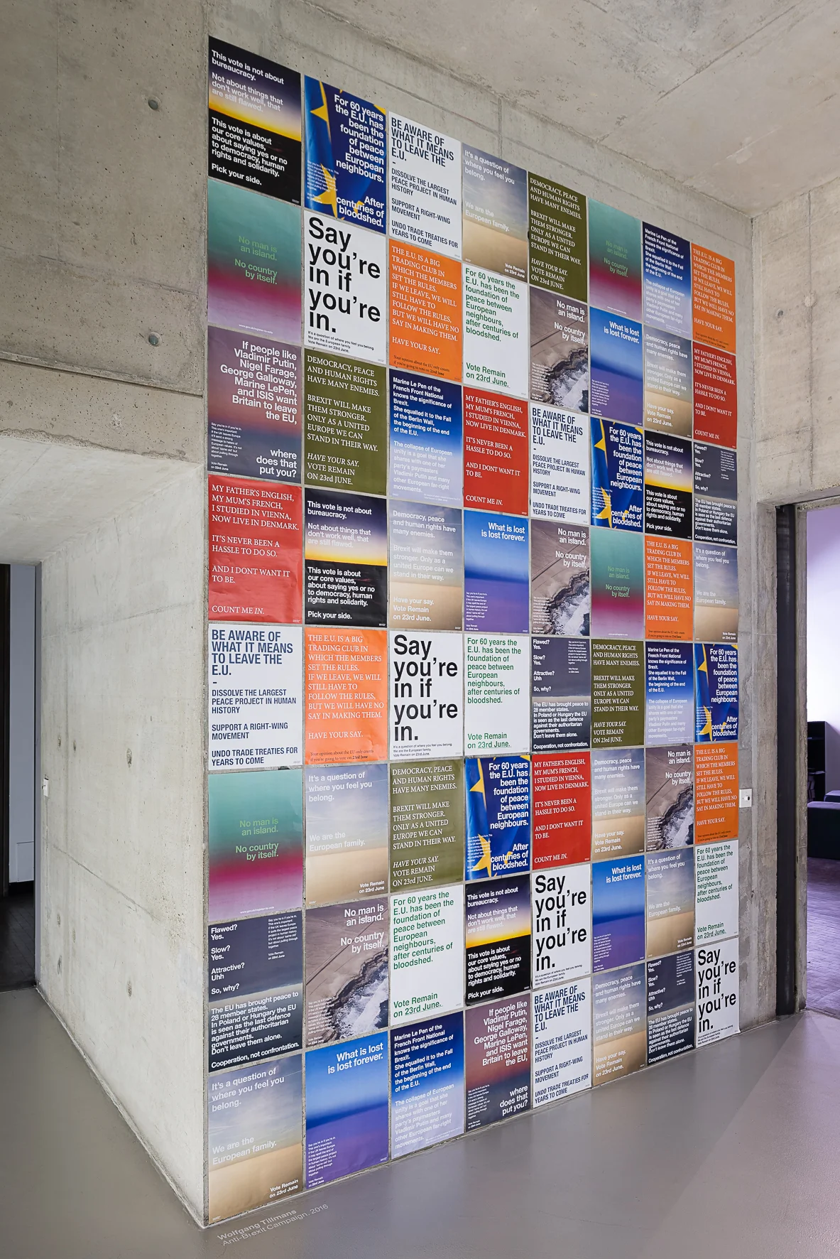 Wolfgang Tillmans, Anti-Brexit Campaign, 2016, Courtesy the artist and Between Bridges, Berlin. Photo Credit: Jorit Aust