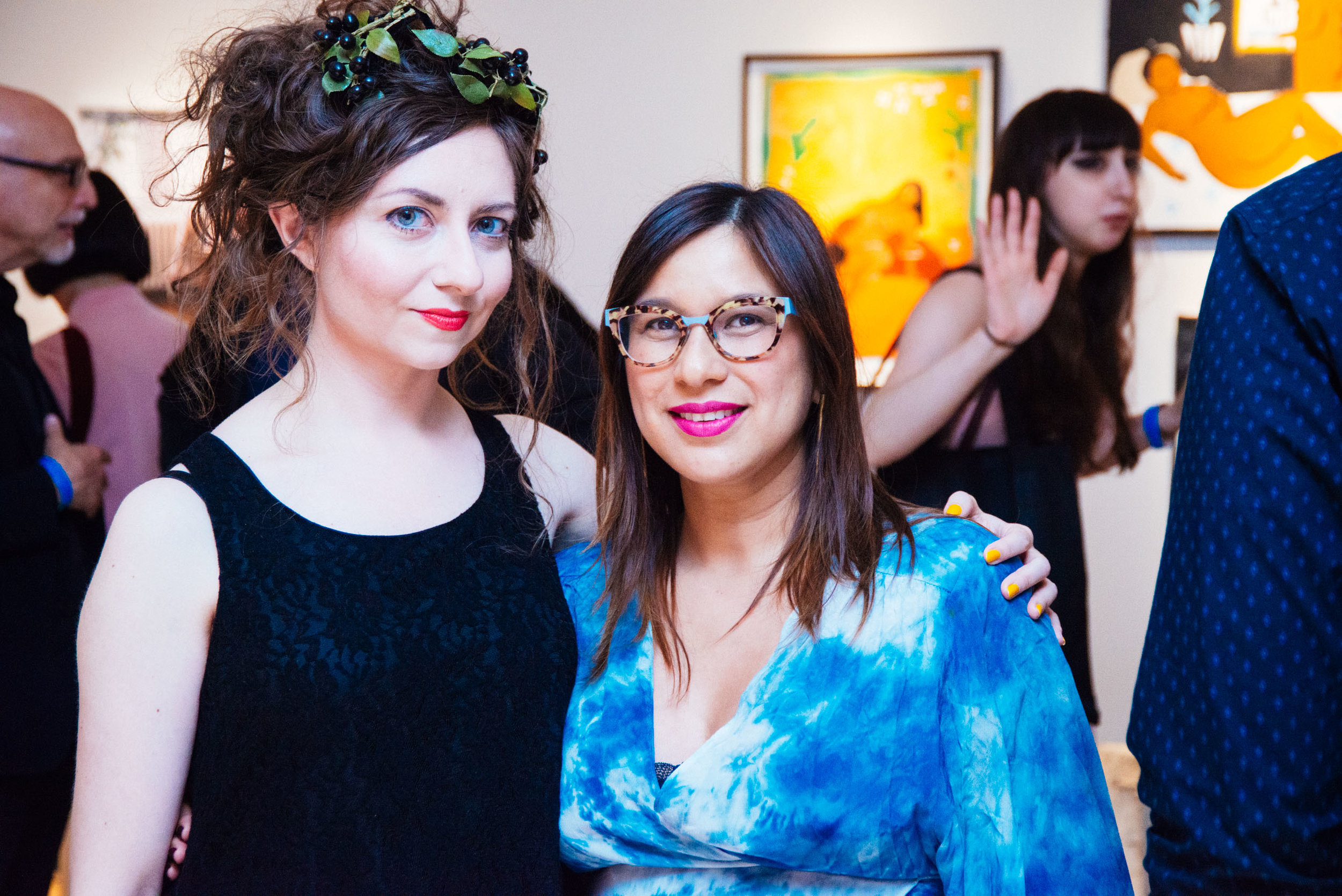 Curators Lissa Rivera and Marina Garcia-Vasquez. Courtesy of Charlie Rubin