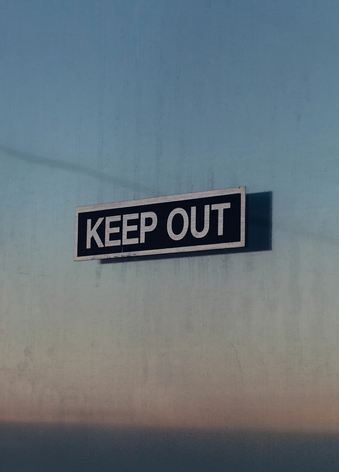 "Keep Out," Archival Metallic Inkjet Print, 19.75” x 27.5”, 2017 © Mikayla Whitmore