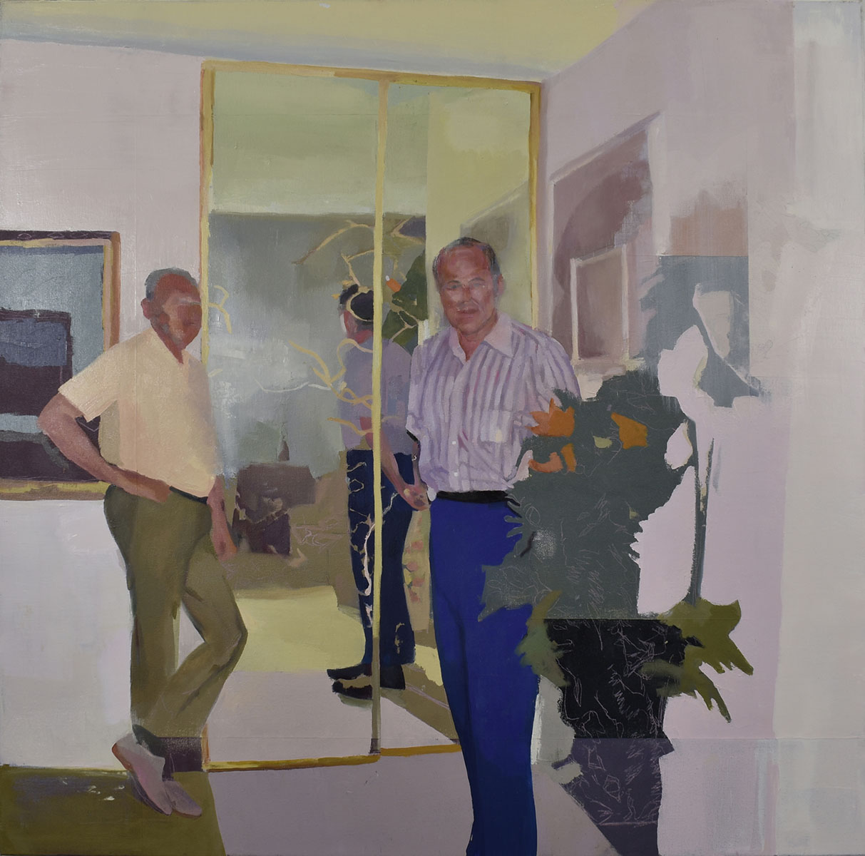 Laguna Hills, 2018. 36" x 36" Oil on canvas. © Justin Duffus. Courtesy of Justin Duffus and Linda Hodges Gallery