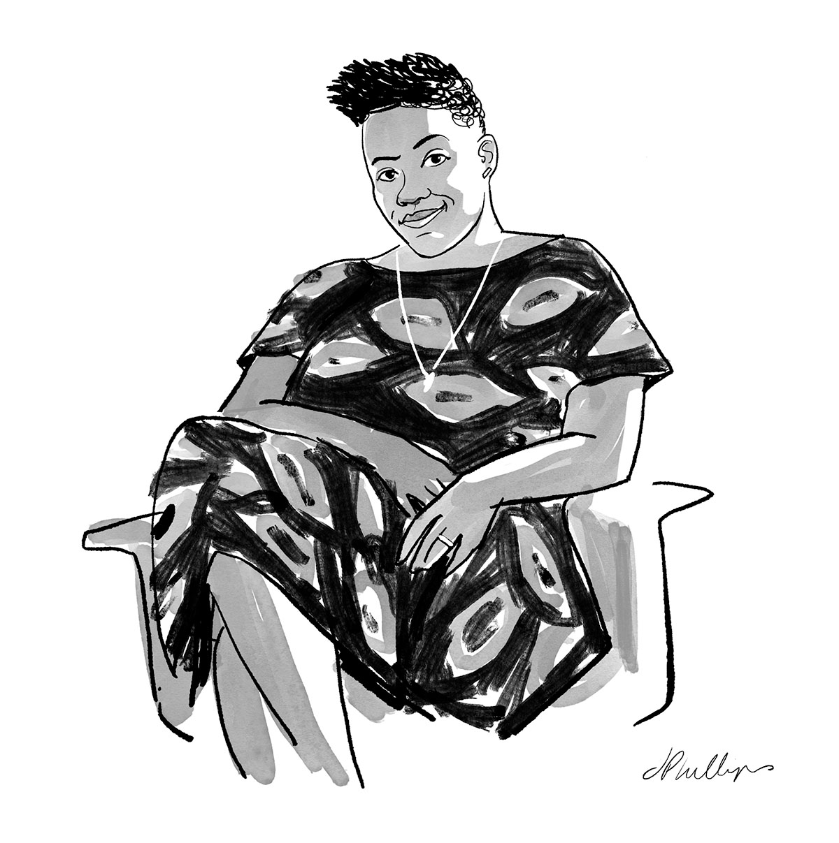 Shaniqwa Jarvis's favorite photobooks include Nikki S. Lee's Projects and Andrea Kirsh's Carrie Mae Weems . Illustration © Jeffrey Phillips