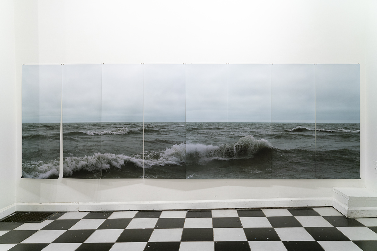 Installation of Decalage Horraire from Elina Ruka’s exhibition Immersion at Gravy Gallery and Studio