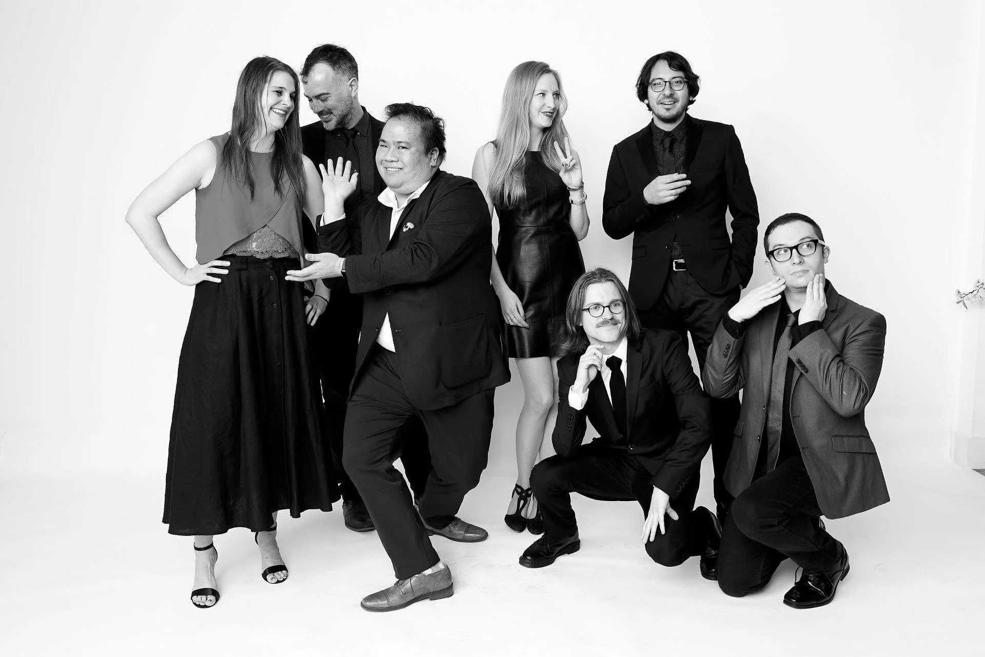 Gabriel Sanchez and the BuzzFeed News art dept. at the Society of Publication Designers awards ceremony, 2019