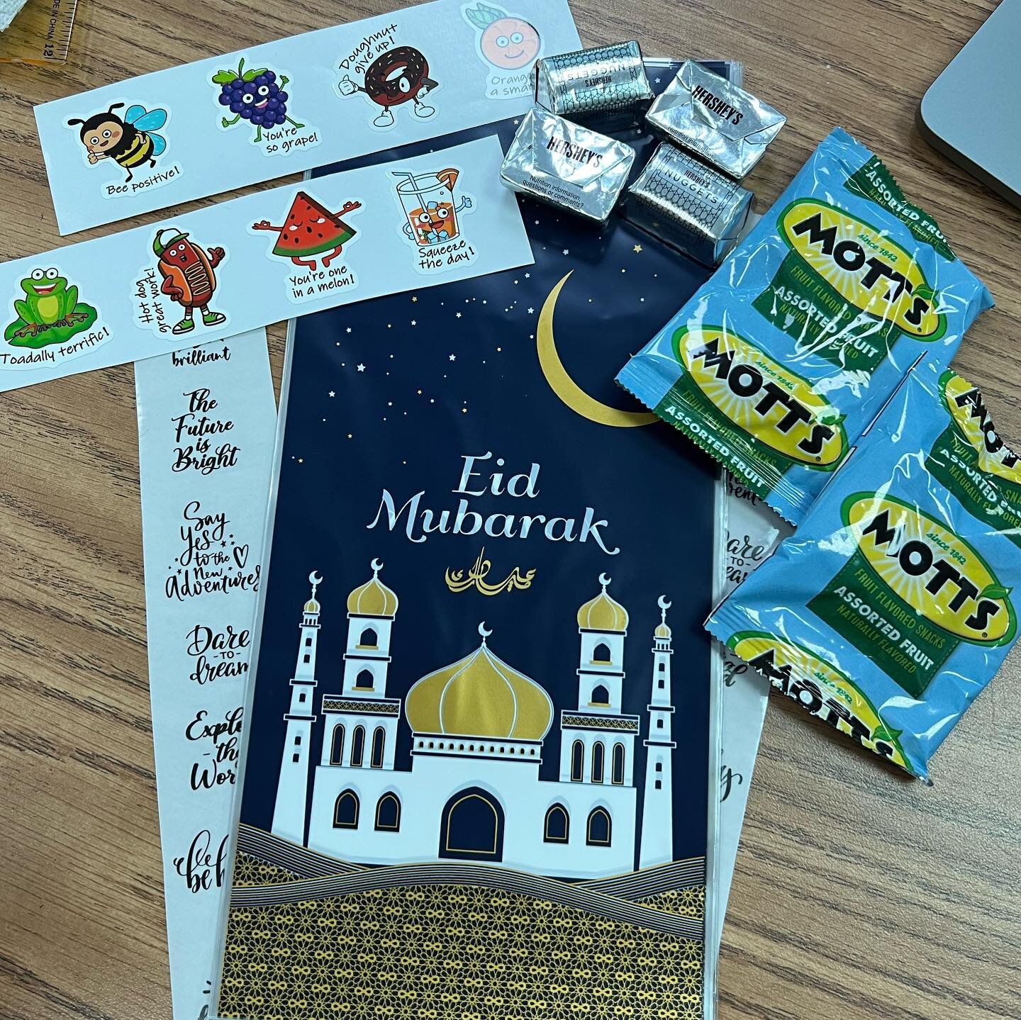 Making 80+ Eid goodie bags for the entire faculty and staff.  A bit late, but better than never 🤷🏽&zwj;♂️ #EidMubarak