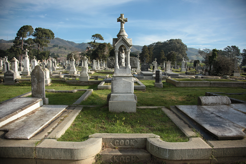 One of the many cemeteries in Colma, Calif. | Photograph by Gabrielle Lurie © 2015 SF Weekly