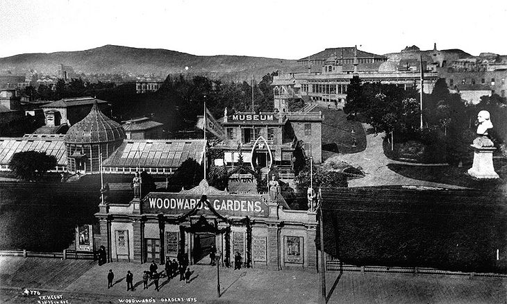 Woodward's Gardens, 1875. Photo by T.E. Hecht. Collection of the San Francisco Public Library. Source: Found SF .