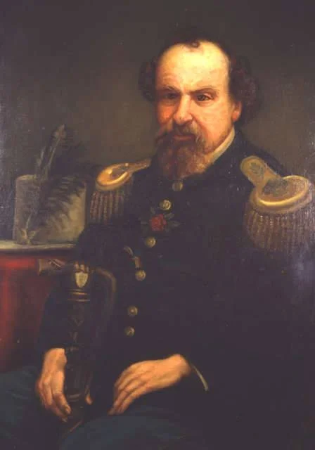 Painting, 1879, by Addie Ballou (1838-1916). This is the only portrait for which Emperor Norton is known to have sat personally. Source: Society of California Pioneers