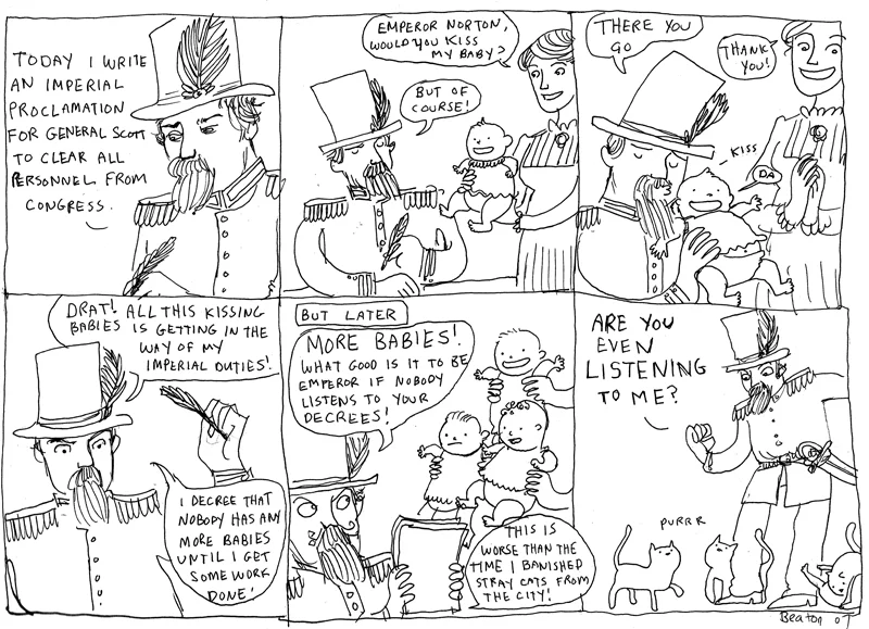 Comic, 2007, by Kate Beaton (b. 1983). © 2007 Kate Beaton. Source: Hark! A Vagrant .
