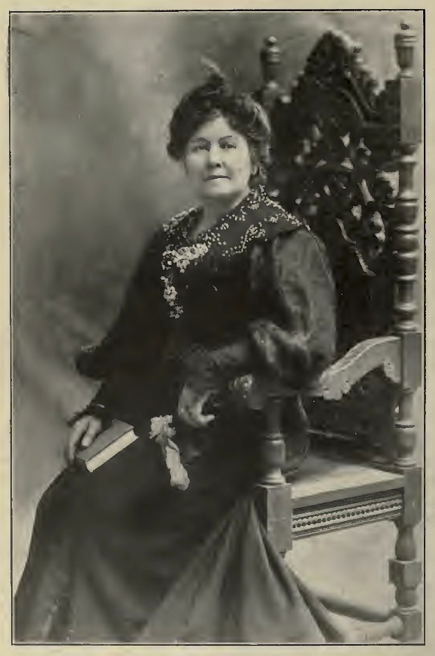 Author and anthologist Ella Sterling Cummins Mighels (1853-1934) , the Gatherer of Literary California: Poetry, Prose & Portraits (Harr Wagner Publishing, 1918). Source: Internet Archive .