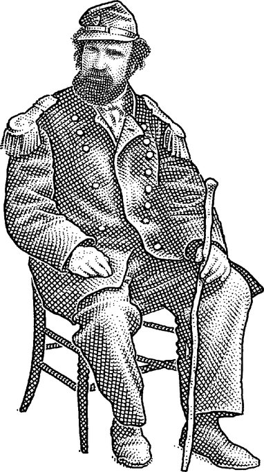 Photo illustration of Emperor Norton, 2015, by The Wall Street Journal . This illustration (which is based on the photograph here ) appeared with an article that ran in the paper's 12 August 2015 print edition under the headline "In San Francisco, Subjects Still Long for Ersatz Emperor of Yore." (To view the print article, click here .) © 2015 Dow Jones & Co.