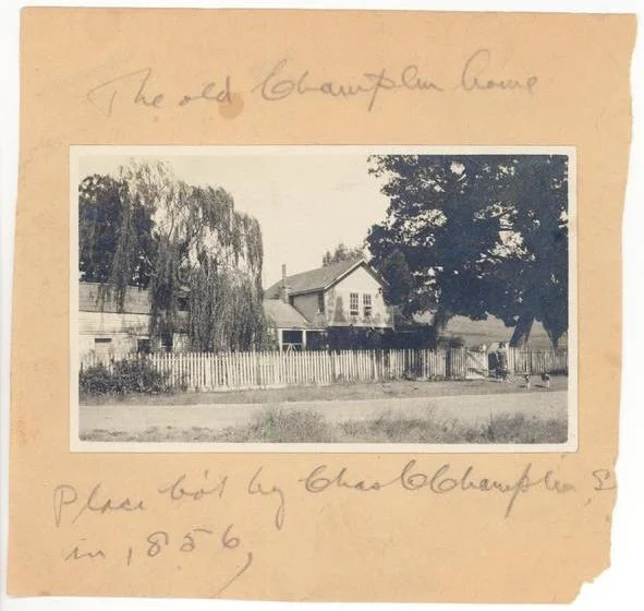 Champlin Ranch house (1856) , in the 1920s. Source: ChamplinRanch.com