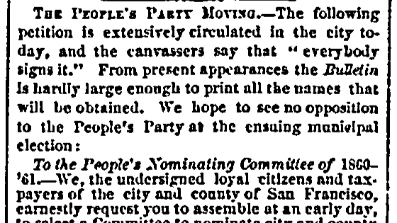In 1862, Emperor Norton Signed a Petition Supporting Anti-Party Politics