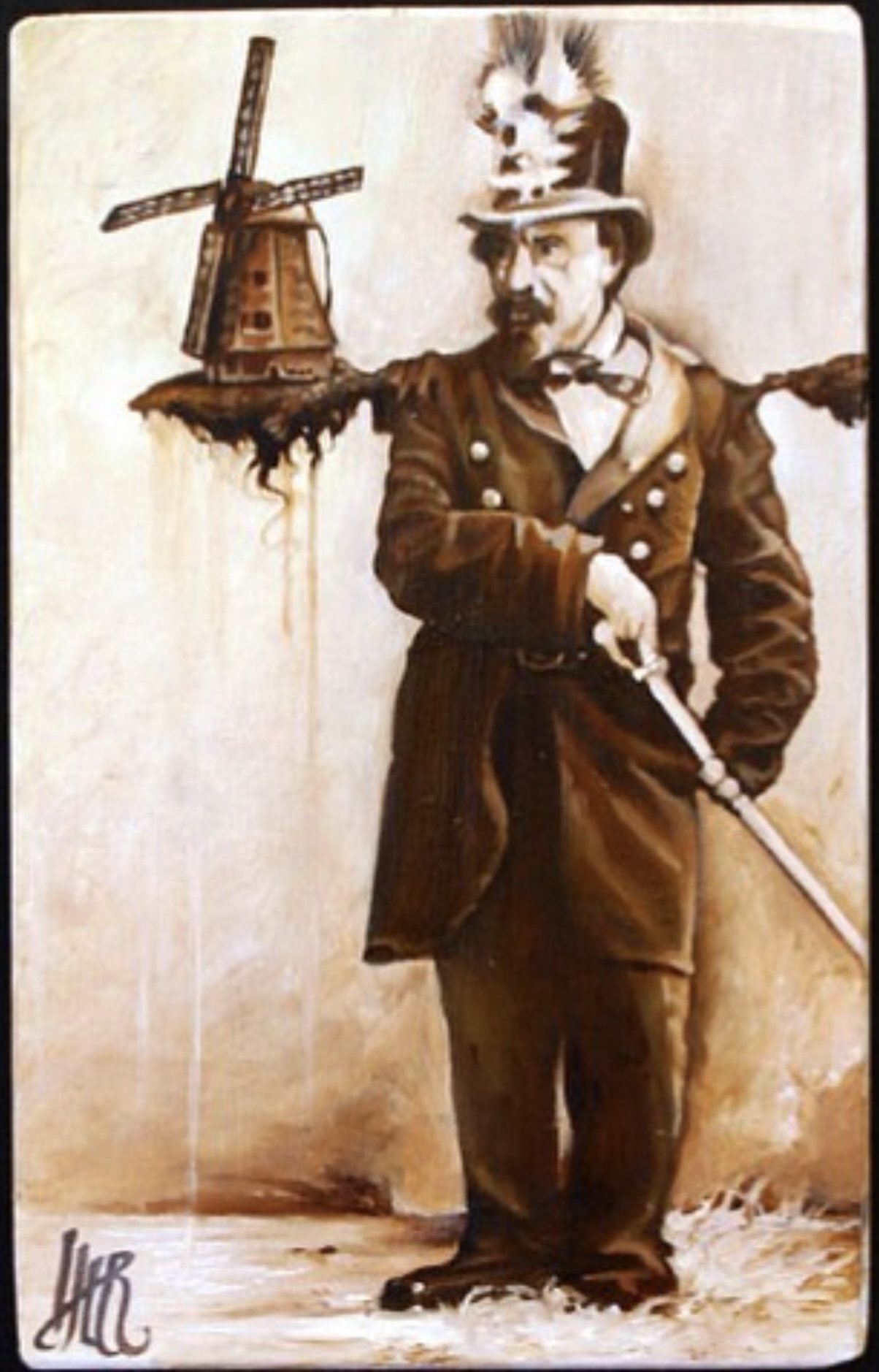    Norton’s Quixotic Shoulder , 2005, by Lee Harvey Roswell (b. 1974).  Oil on wood, 8” x 5”. Artist’s  website  and  Instagram . Source: Lee Harvey Roswell [Added 9.12.2026] 