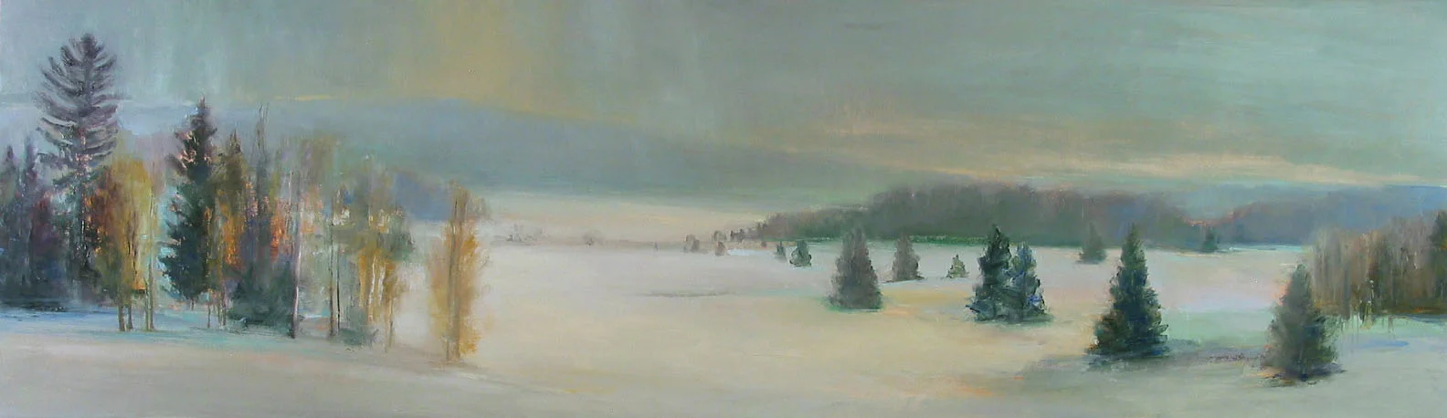 Winter Solace • oil on canvas • 18 x 60