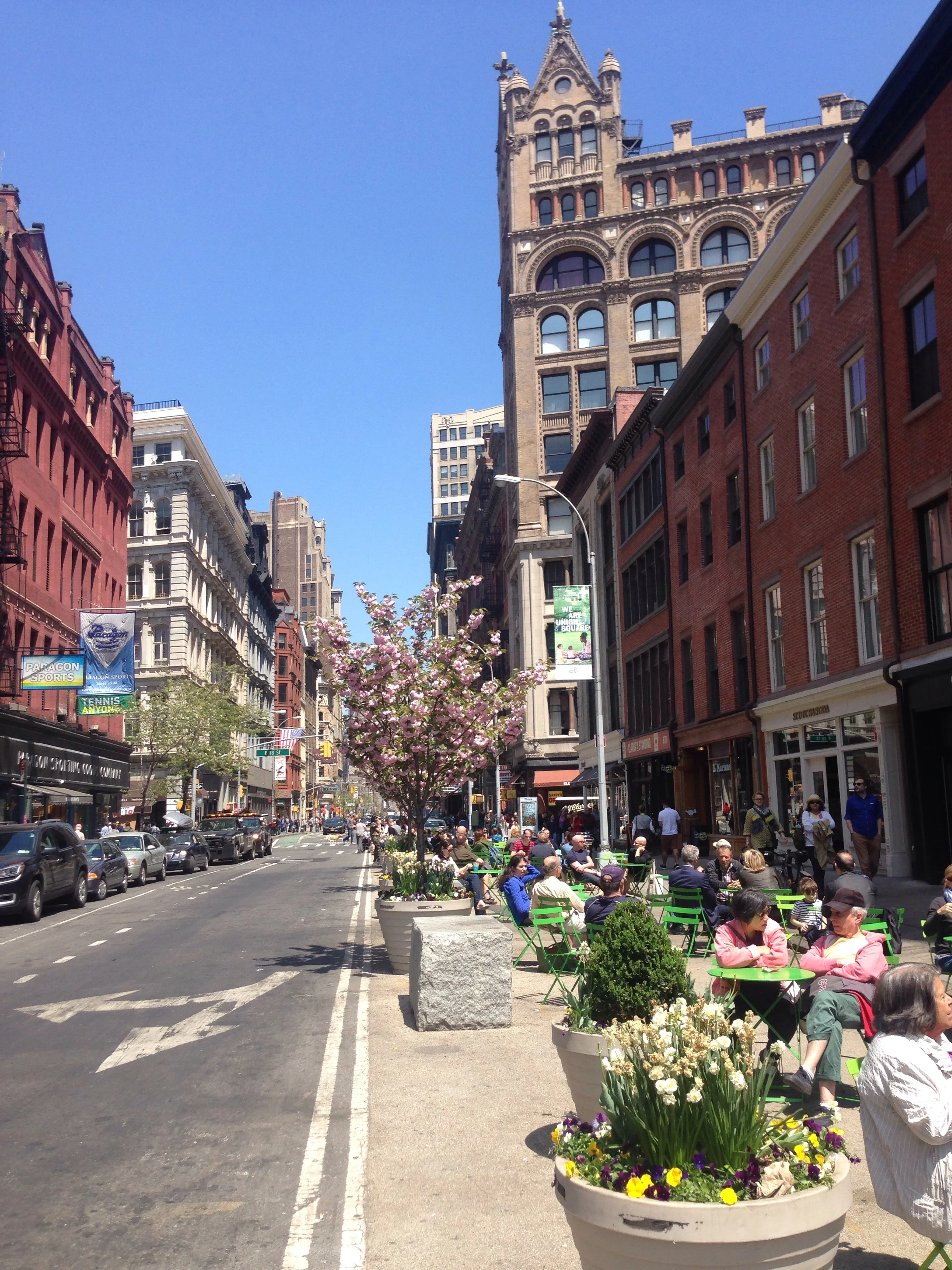 Looking North on Broadway from Union Square...