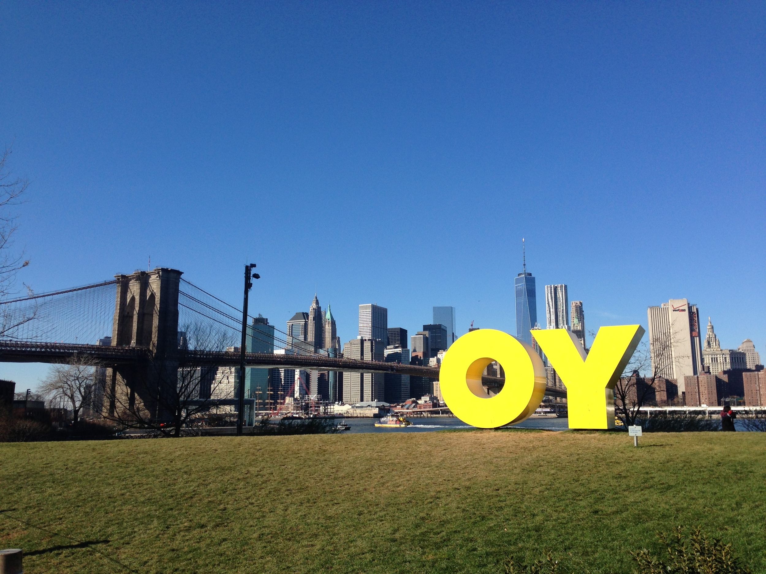 Viewed from Brooklyn over to Manhattan...
