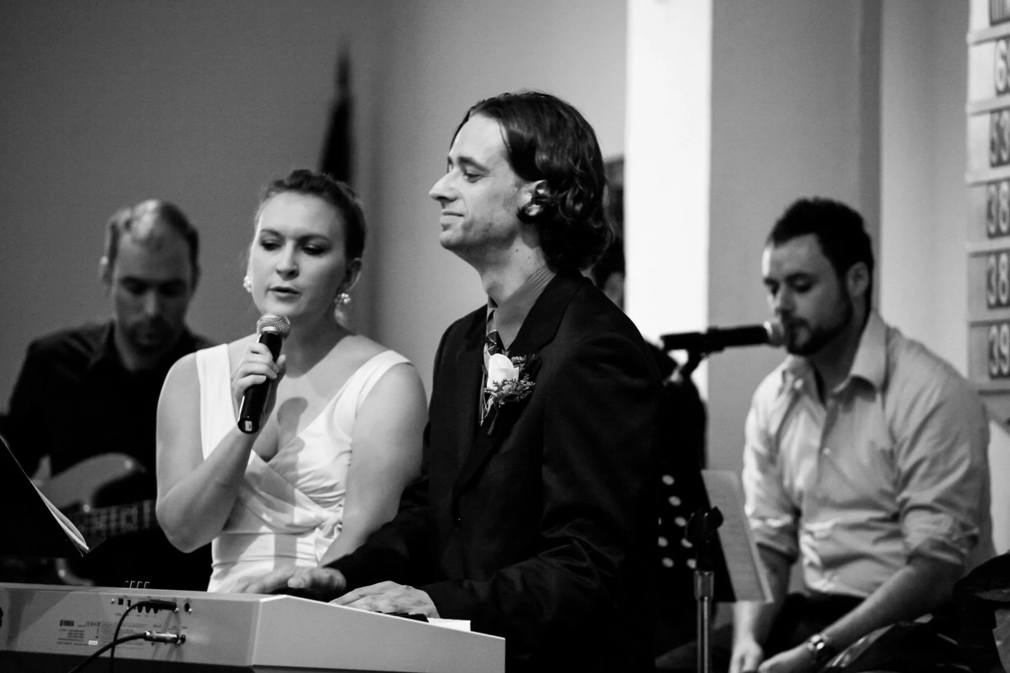 Taken with a great camera, the same one many wedding professionals use, but still dark and grainy.