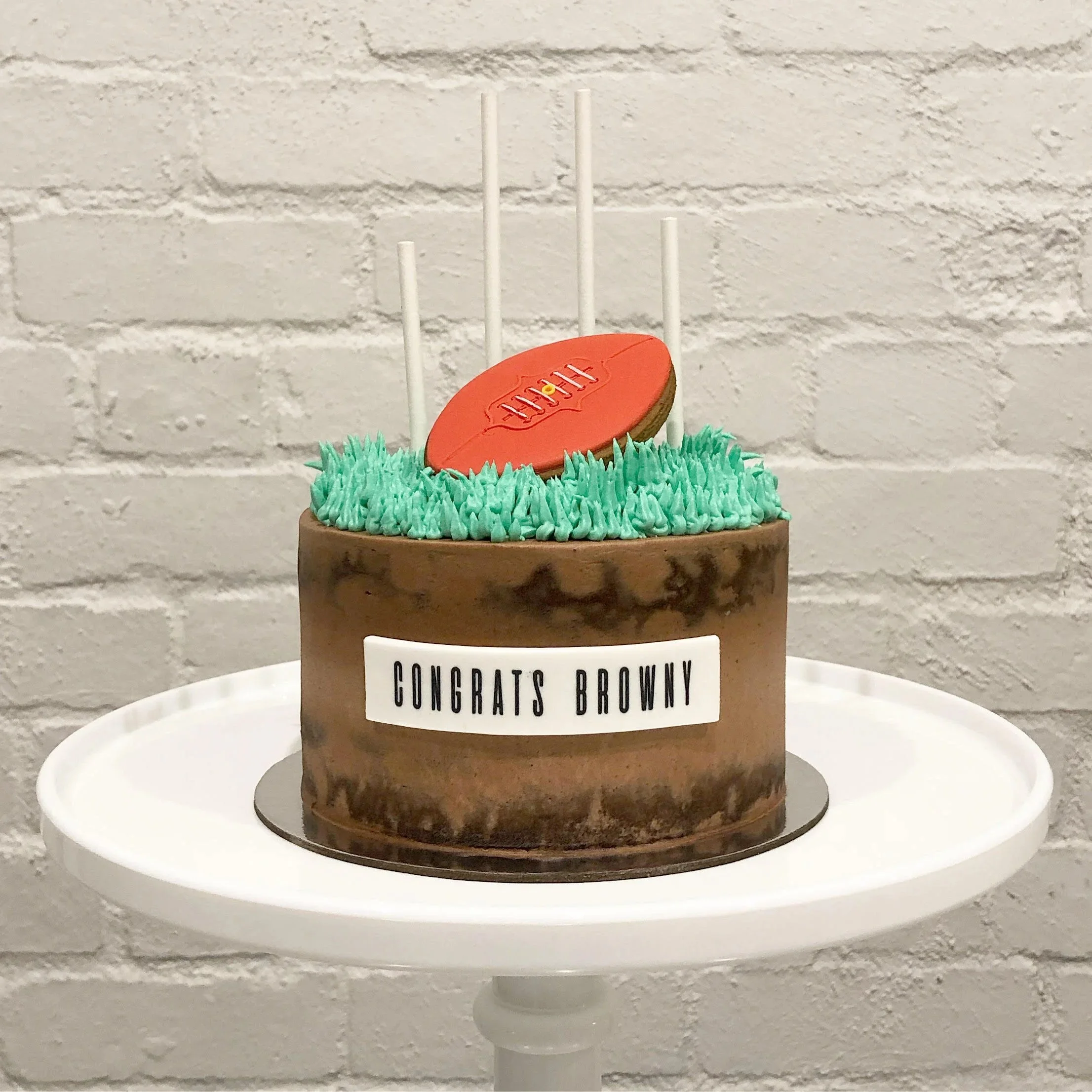 Semi Naked Footy Cake