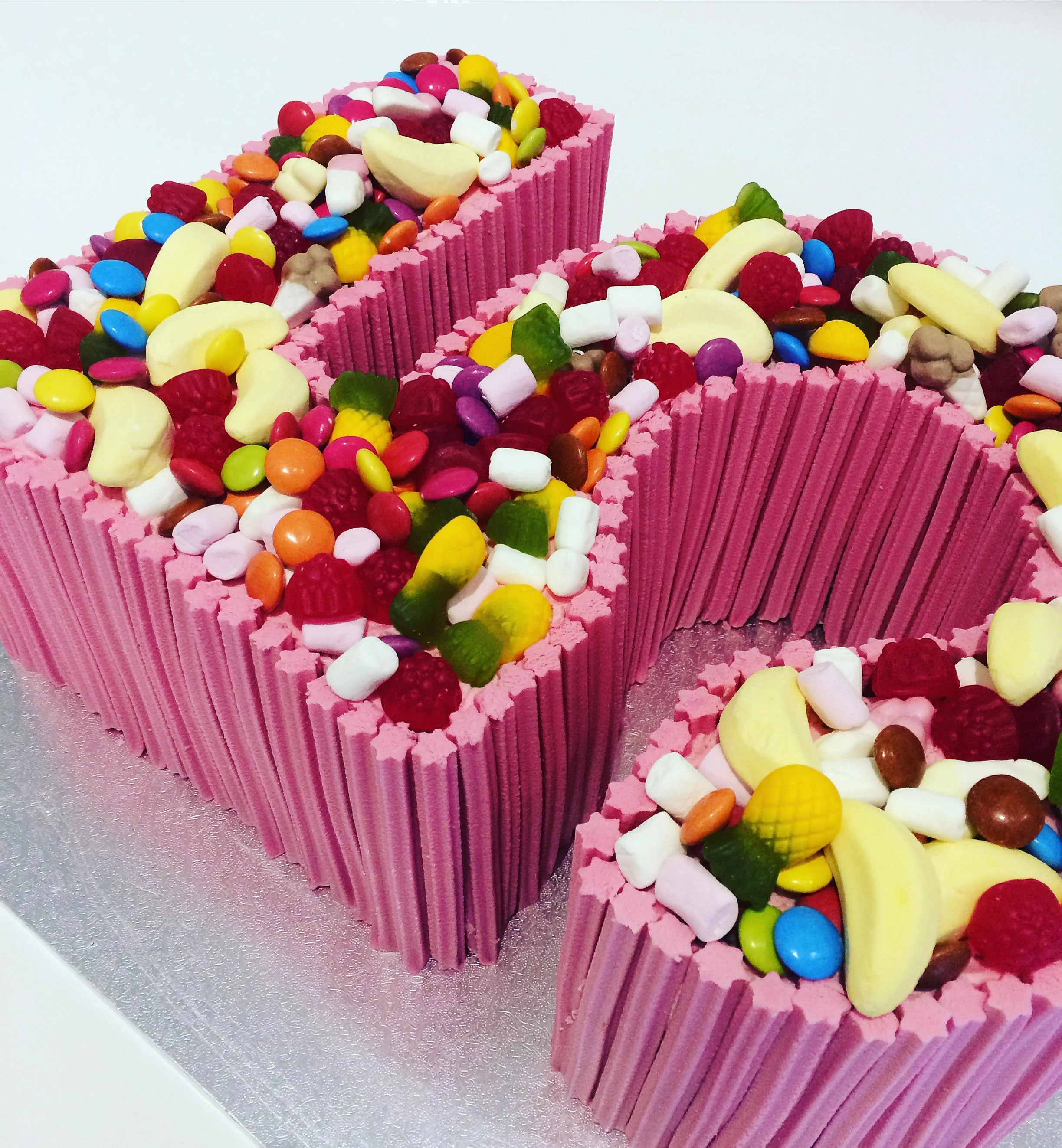 Musk Stick Lolly Number Cake — Burnt Butter Cakes