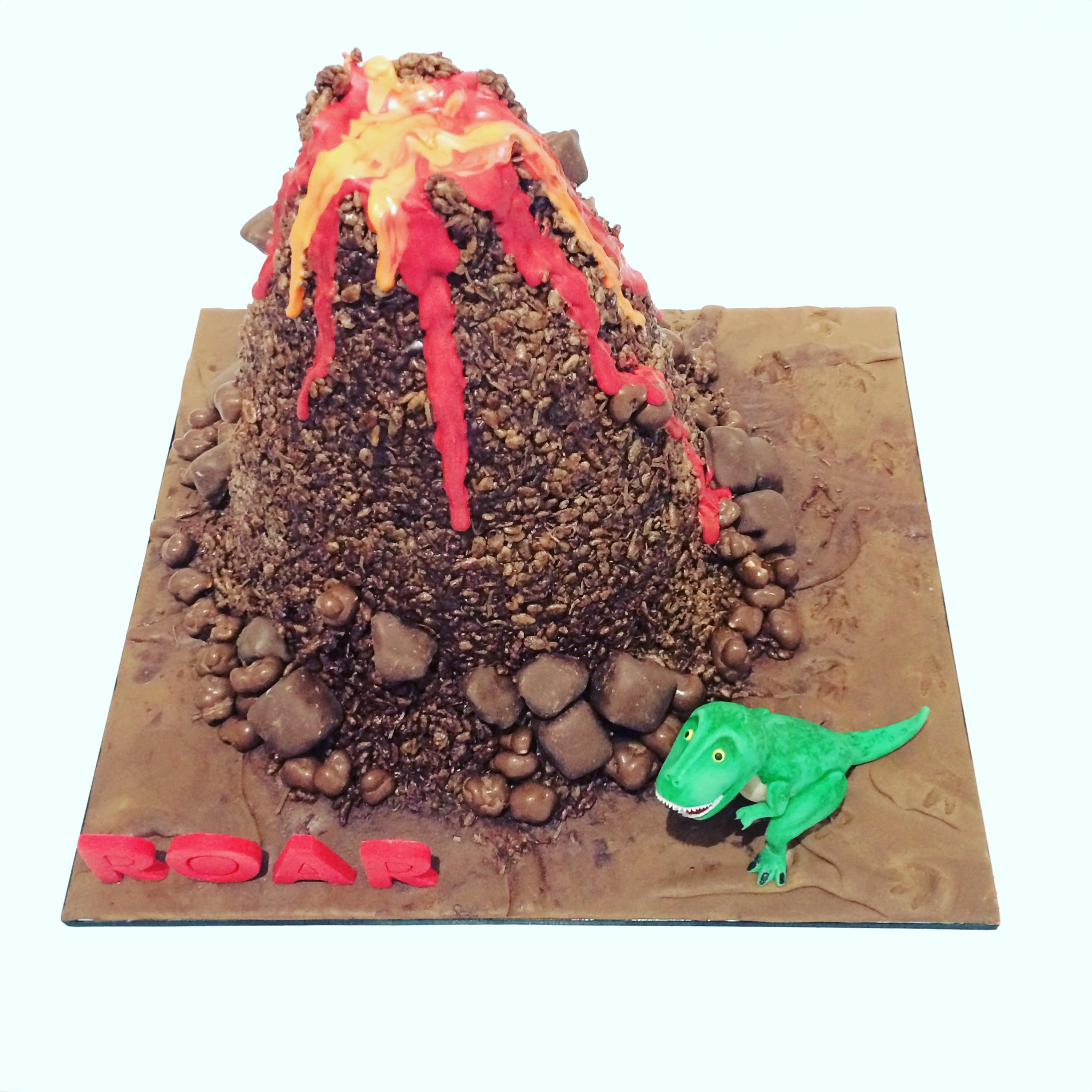 Volcano Cake With Dry Ice And Candy
