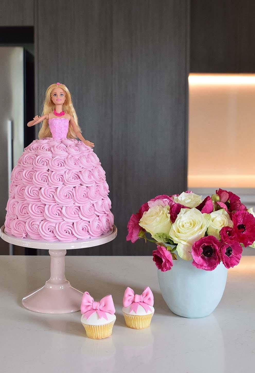 Remarkable Two Tier Barbie Cake for Birthday to Mysore, India