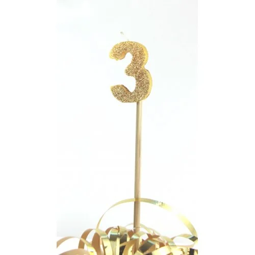 Number 3 Candle Gold.JPG