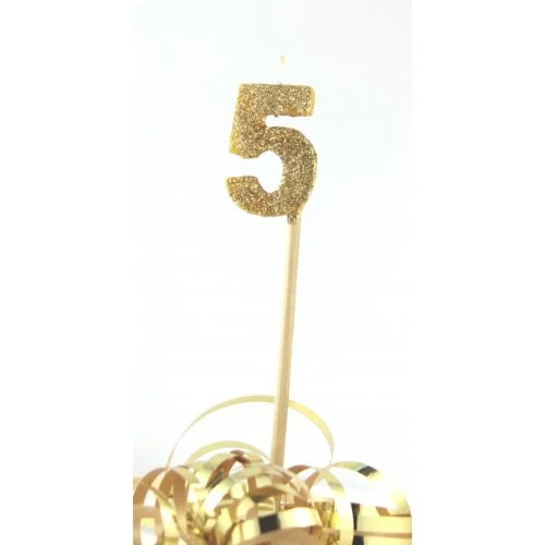 Number 5 Candle Gold.JPG