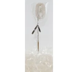 Pearl White Glitter Number 0 Candle Topper