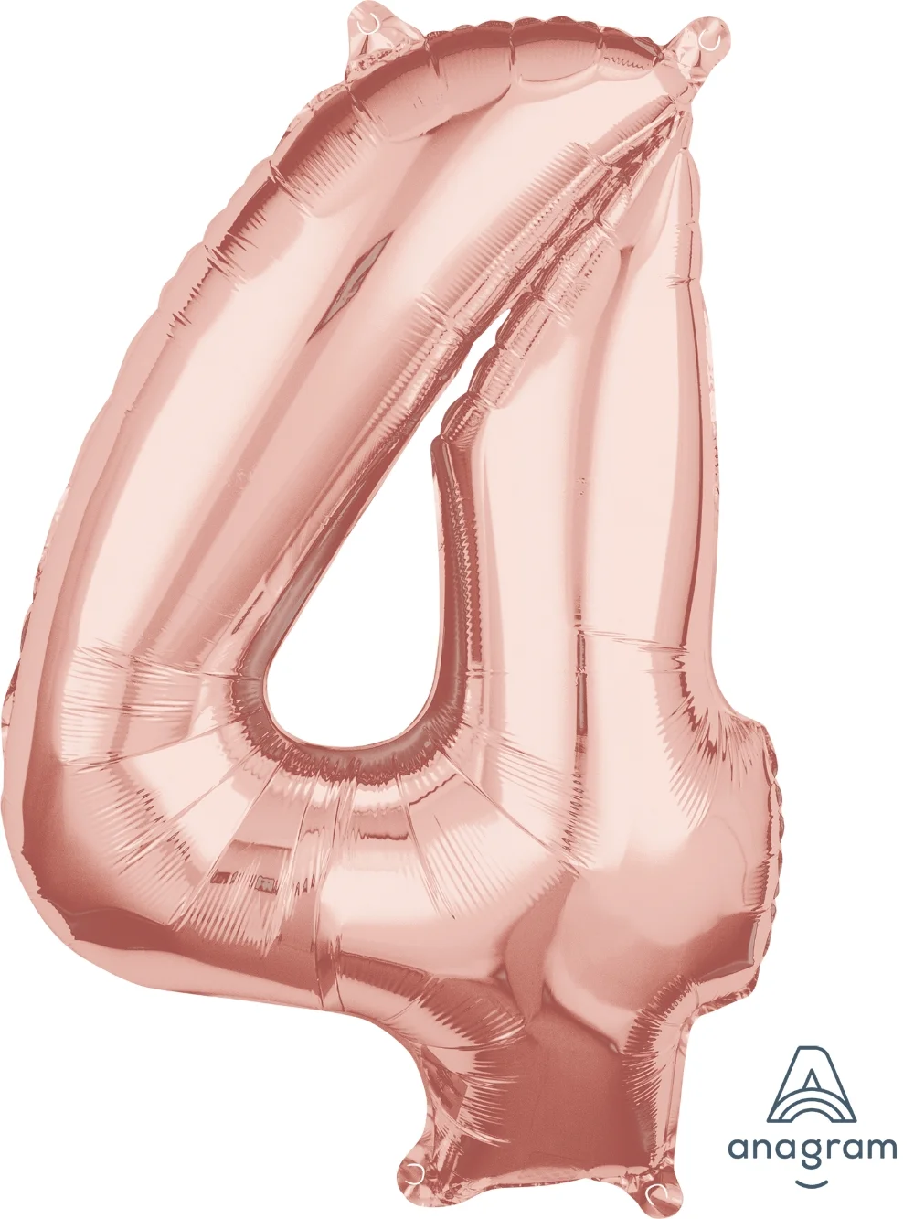 Rose Gold Medium Sized Number 4 Balloon 66cm