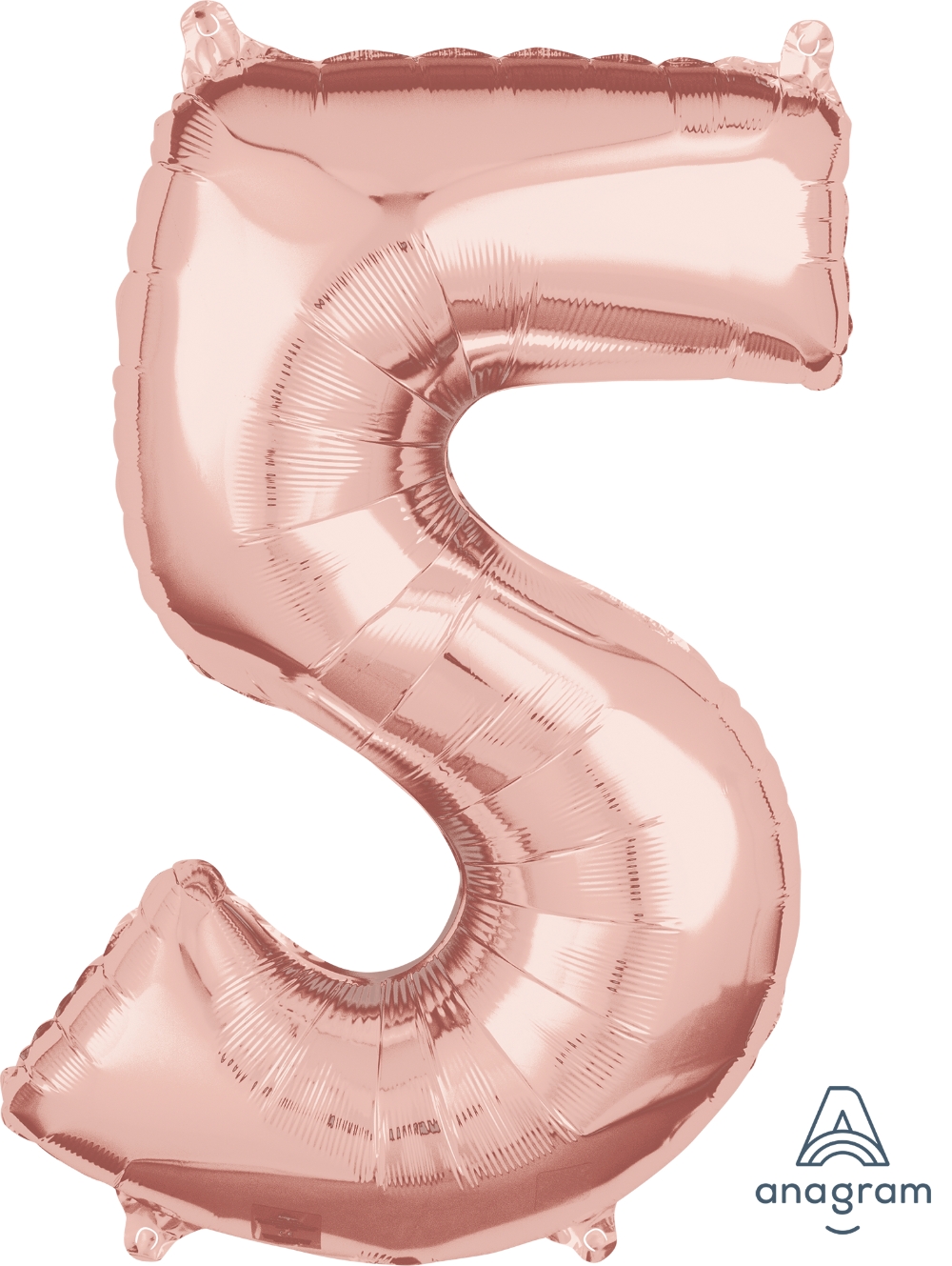 Rose Gold Medium Sized Number 5 Balloon 66cm