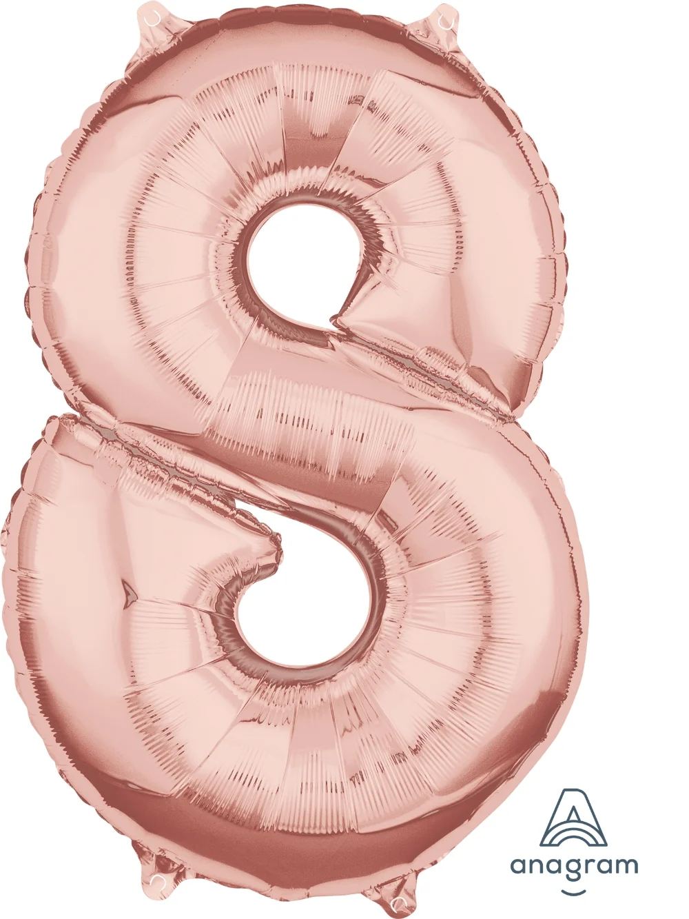 Rose Gold Medium Sized Number 8 Balloon 66cm