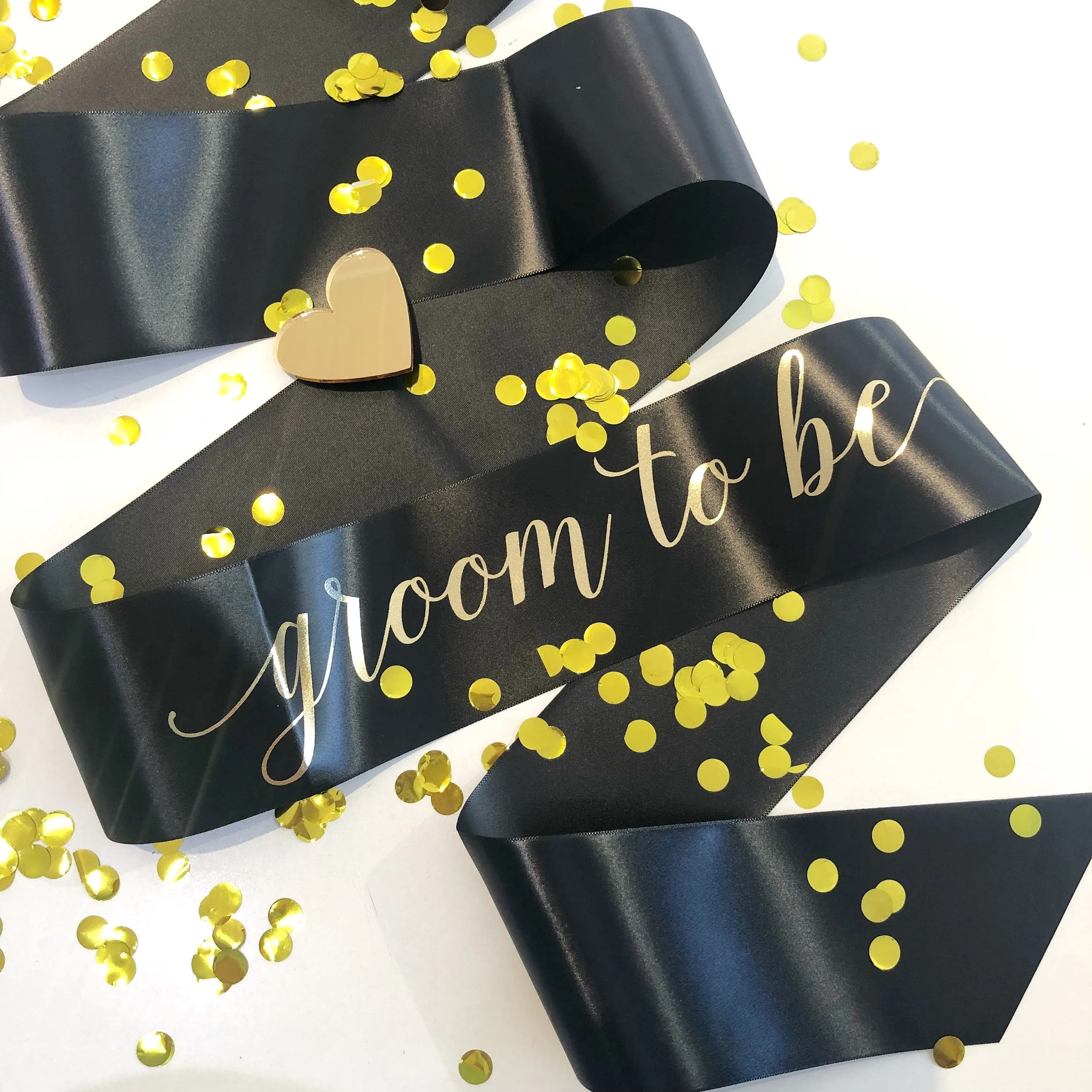 Black Groom To Be Sash